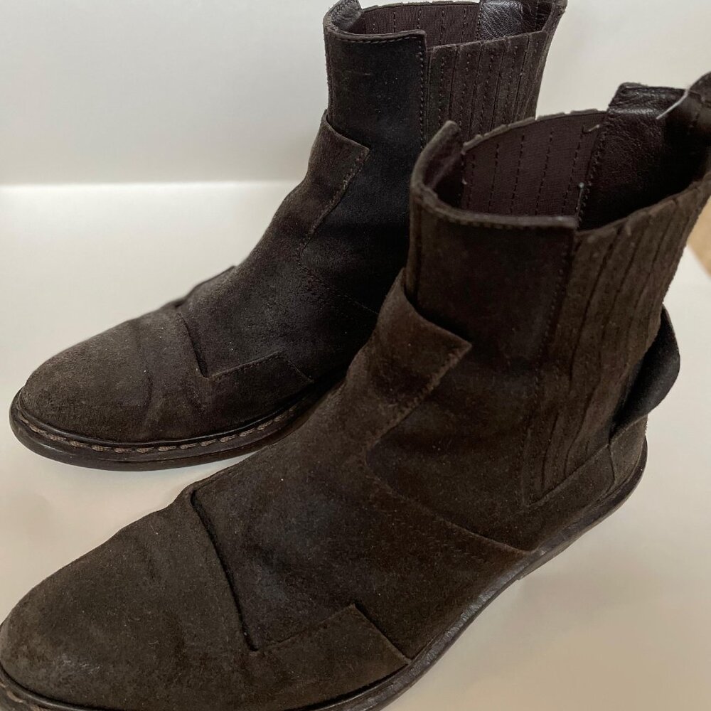 BALENCIAGA - Vintage Black Leather Chelsea Boots sz 40 US 9 - Picture 4 of 10